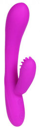 Vibrador Estimulador Clitoriano e Ponto G Recarregável com Saliências e 30 Modos de Vibração - Pretty Love Harry | 19 x 3 cm