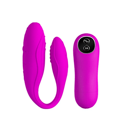 Foto 1 do produto Vibrador para Casais com 30 Níveis de Vibração, Controle Remoto sem Fio e Recarregável - Pretty Love Indulgence | 9 x 2,8 cm