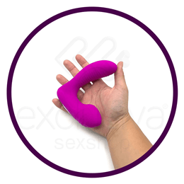 Estimulador de Próstata, Períneo e Ponto G em Silicone com 12 Modos de Vibração e Função Aquecimento - Pretty Love Lillian - 8,6 x 3,2 cm