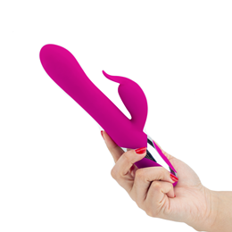 Vibrador Estimulador de Ponto G e Clítoris em Silicone com 12 Modos de Vibração, Ponta Inflável e Recarregável - Pretty Love Neil | 14 x 3,8 cm