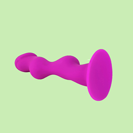 Foto 3 do produto Plug Anal em Silicone com Formato Orgânico e Base Ventosa - Pretty Love | 15 x 3,5 cm