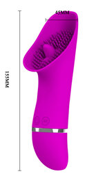 Foto 2 do produto Vibrador em Silicone com Textura Estimuladora, 30 Funções de Vibração e Resistência a Água - Pretty Love Rudolf | 15,5 x 4,5 cm
