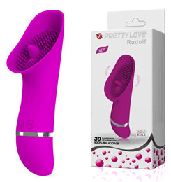 Vibrador em Silicone com Textura Estimuladora, 30 Funções de Vibração e Resistência a Água - Pretty Love Rudolf | 15,5 x 4,5 cm