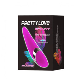 Foto 4 do produto Pretty Love Spoony - Massageador Recarregável em Soft Touch com 12 Modos de Vibração -11 x 3 cm | Cor: Roxo