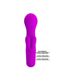 Foto 5 do produto Vibrador Estimulador de Ponto G e Clítoris Recarregável com 7 Modos de Vibração - Pretty Love Valentine | 16,5 x 3,8 cm