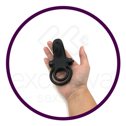 Anel Peniano e Escrotal com Estimulador de Clítoris e 10 Modos de Vibração - Pretty Love Vibrant Penis Ring | 11,8 x 6,4 cm
