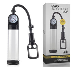 Pro Solution Pump - Bomba Peniana com Manopla e Manômetro - 20 x 7 cm