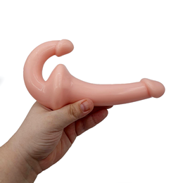 Prótese Dupla Strap On em Silicone com Glande Definida - Big Dildo 2 | Disponível em 2 Cores