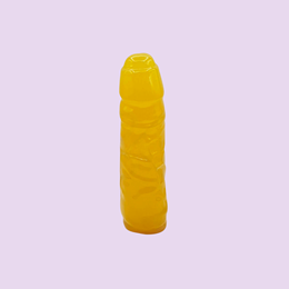 Prótese em Gel no Formato de Pênis com Prepúcio - Adão & Eva | 14 x 4,9 cm | Disponível em 2 Cores