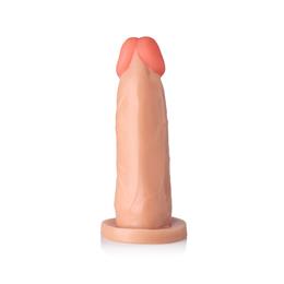 Prótese em Formato de Pênis em PVC Atóxico - Adão & Eva | 13,5 x 3,7 cm