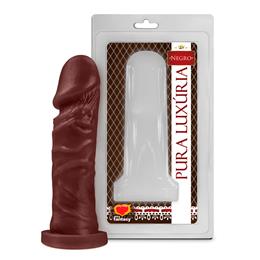 Prótese com Formato de Pênis Realístico Maciço Sem Escroto com Veias Dilatadas e Glande Definida - Pura Luxúria - 14,6 x 4 cm | Disponível em 3 Cores