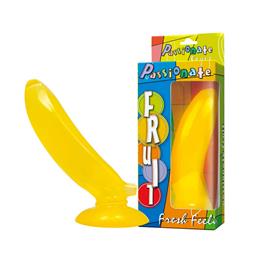 Prótese Peniana Divertida em Formato de Banana com Ventosa - Passionate Fruit | 15 x 3,9 cm