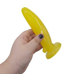 Prótese Peniana Divertida em Formato de Banana com Ventosa - Passionate Fruit | 15 x 3,9 cm