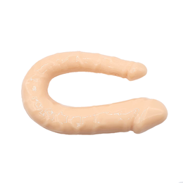 Foto 2 do produto Prótese Peniana Dupla em Jelly com Glande Definida e Veias - Double Dong | 28 x 3,2 cm | Disponível em 4 Cores