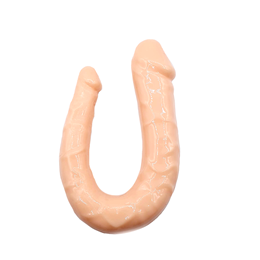 Foto 1 do produto Prótese Peniana Dupla em Jelly com Glande Definida e Veias - Double Dong | 28 x 3,2 cm | Disponível em 4 Cores