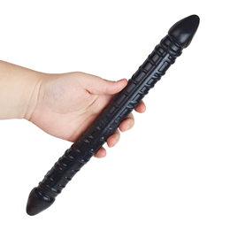 Prótese Peniana Dupla em Silicone com Glandes Definidas e Veias Massageadoras - Mimosa Love | 34 x 3 cm
