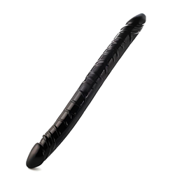 Prótese Peniana Dupla em Silicone com Glandes Definidas e Veias Massageadoras - Mimosa Love | 34 x 3 cm