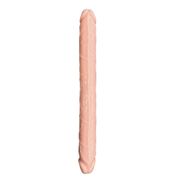 Prótese Peniana Dupla em TPR com Glande Definida e Veias Salientes - Being Fetish Double Dongs 15.5" | 38 x 3,8 cm