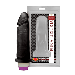 Prótese Peniana no Formato de Pênis Realístico em PVC Atóxico com Vibração Multivelocidade - Sexy Fantasy | 15 x 4,9 cm | Disponível em 2 Cores