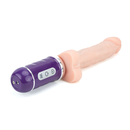 Foto 3 do produto Prótese Realística Recarregável com Pele Beliscável, Função Vai e Vem, 10 Modos de Vibração e 3 Velocidades - Ailighter Telescopic Lover II | 16,5 x 3,7 cm
