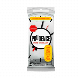 Preservativo com Efeito Retardante - Prudence | 8 Unidades