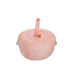 Puff Inflável com Prótese Peniana, Bullet Recarregável, 10 modos de Vibração e Controle Remoto - Fuck Seat With Remote Vibes