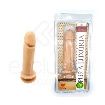 Pura Luxúria - Prótese Realista com Glande Definida - Exclusiva