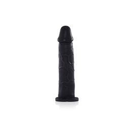 Foto 4 do produto Real Peter - Cinta em Courvin com Prótese em Formato de Pênis Realístico em Silicone sem Vibro - 18 x 3,5 cm | Cor: Preto