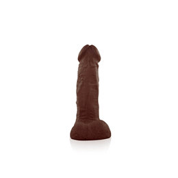 Foto 4 do produto Real Peter Pegador - Prótese em Formato de Pênis com Glande Definida e Escroto - 13,1 x 5 cm | Cor: Marrom