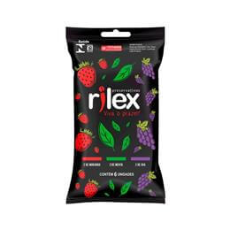 Preservativo Lubrificado no Aroma Mix de Frutas - Rilex Aromatizados - 6 Unidades