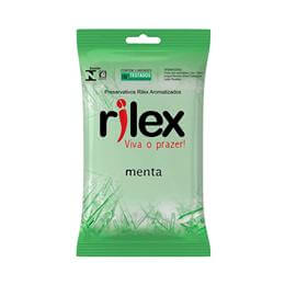 Preservativo Masculino Lubrificado com Aroma de Menta - Rilex Aromatizados - 3 Unidades