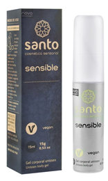 Gel Anestésico Unissex para Sexo Anal com Fórmula Vegana - Santo Cosméticos Funcionais Sensible | 15 G
