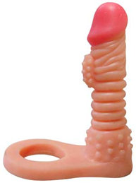 Sensual Import - Anel Companheiro com Saliências Estimuladoras - 14 x 2,5 cm