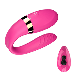 Vibrador para Casal Recarregável em Silicone com 7 Modos de Vibração e Controle Sem Fio - Dibe Sex Massage Anna | 8,3 x 2,2 cm