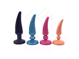 Kit de 4 Dilatadores Anais com Cores e Tamanhos Diferentes Feito em Laprene Gelflex - Sexy Fantasy Dilatadores Anais