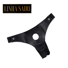 Cinta Peniana Avulsa em Couro Sintético com Abertura Inferior e Alças em Elastano - Sexy Fantasy Linha Sado 03 | Tamanho Único
