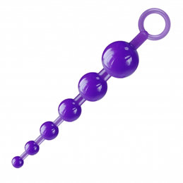 Sexy Fantasy - Plug Ball com 6 Esferas Escalonadas - 16,3 x 3,3 cm | Cor: Roxo