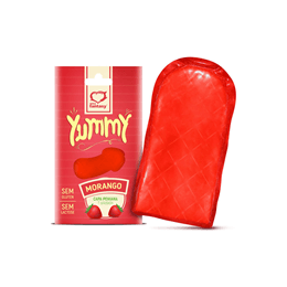 Capa Peniana Comestível Sem Glúten e Lactose - Sexy Fantasy Yummy | Sabor: Morango