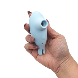 Estimulador de Clitóris em Silicone com Formato de Baleia e 7 Modos de Pulsação - Dibe Cutie Baby III | 10 x 4,2 cm