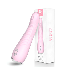 Vibrador Estimulador de Ponto G em Silicone com 9 Modos de Vibração, Resistente à Água e Recarregável - S-Hande Balle | 10 x 3,1 cm