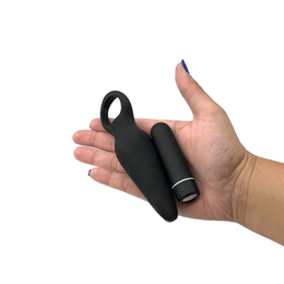 Plug Anal Recarregável em Silicone com 9 Modos de Vibração - S-Hande Dada | 9,5 x 2,5 cm