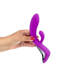 Vibrador Estimulador de Clítoris e Ponto G com 7 Modos de Vibração, 2 Velocidades de Movimento e Recarregável - S-Hande Demons | 10 x 3,5 cm | Disponível em 2 Cores