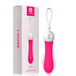 Vibrador Recarregável em Silicone com 9 Modos de Vibração Silenciosas - S-Hande Kitti | 13,5 x 3,2 cm | Disponível em 2 Cores