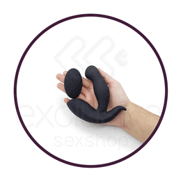 S-Hande Megatron-RCT - Plug Anal Estimulador de Próstata e Períneo Recarregável em Silicone com 9 Modos de Vibrações, Controle Remoto Sem Fio e IPX7 À Prova De Água - 12 x 3 cm