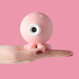 Estimulador de Clítoris em Forma de Polvo com 10 Intensidades de Sucção e Recarregável via Cabo USB - S-Hande Octopi