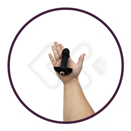 Estimulador de Próstata em Silicone com Vibração Única e Potente - S-Hande StarArrow - 7,5 x 3 cm