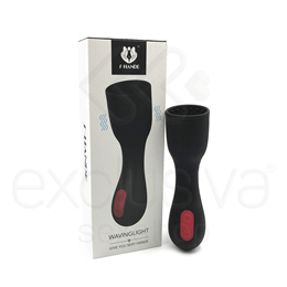 S-Hande Wavinglight - Estimulador Peniano em Silicone Aveludado com 9 Modos de Vibração - 14,4 x 3,7 cm