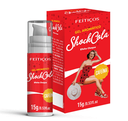 Gel Beijável Lubrificante Aromático com Efeito Eletrizante e Cafeína - Shock Cola | 15g