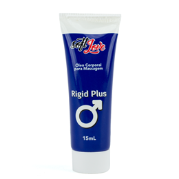 Gel Excitante Masculino com Efeito Lubrificante e Aquecimento - Soft Love Rigid Plus | 15 ml