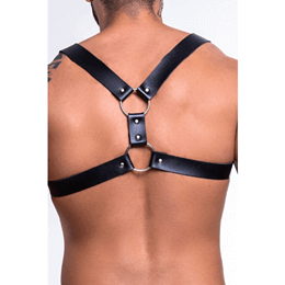 Arreio Harness Masculino em Couro Sintético - Steves Designer | Disponível em 3 Cores